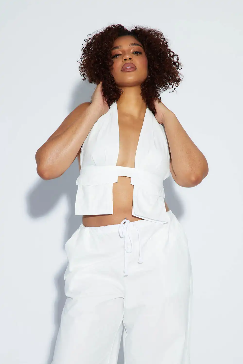 Billie Cargo Top / Blanc de Blanc